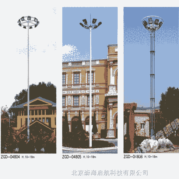 30米高桿燈供應(yīng)商 施工安裝高桿燈工程案例